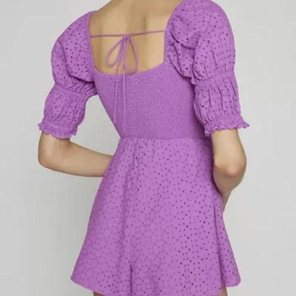 Kimchi Blue Urban Outfitters Ivy Eyelet Romper 100% cotton Size Medium - Picture 2 of 6